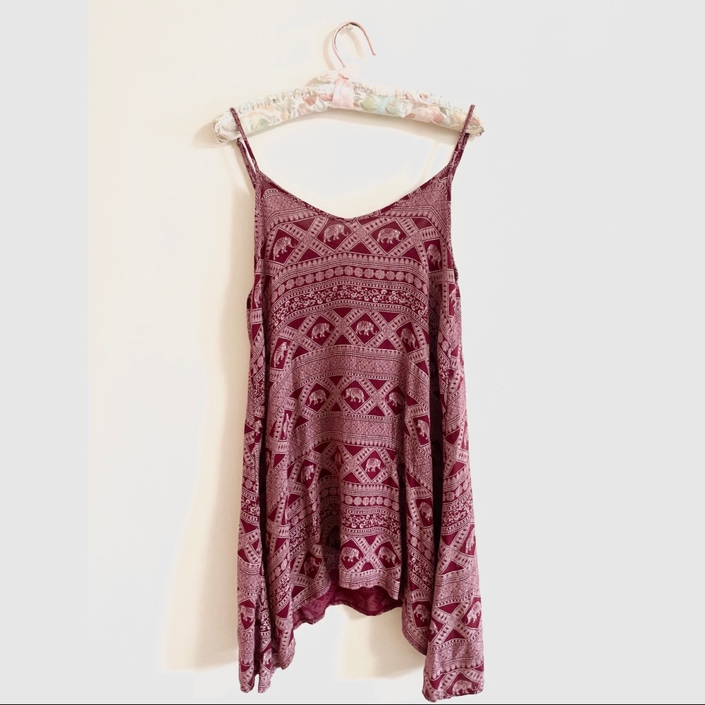Red Elephant Tank Dress